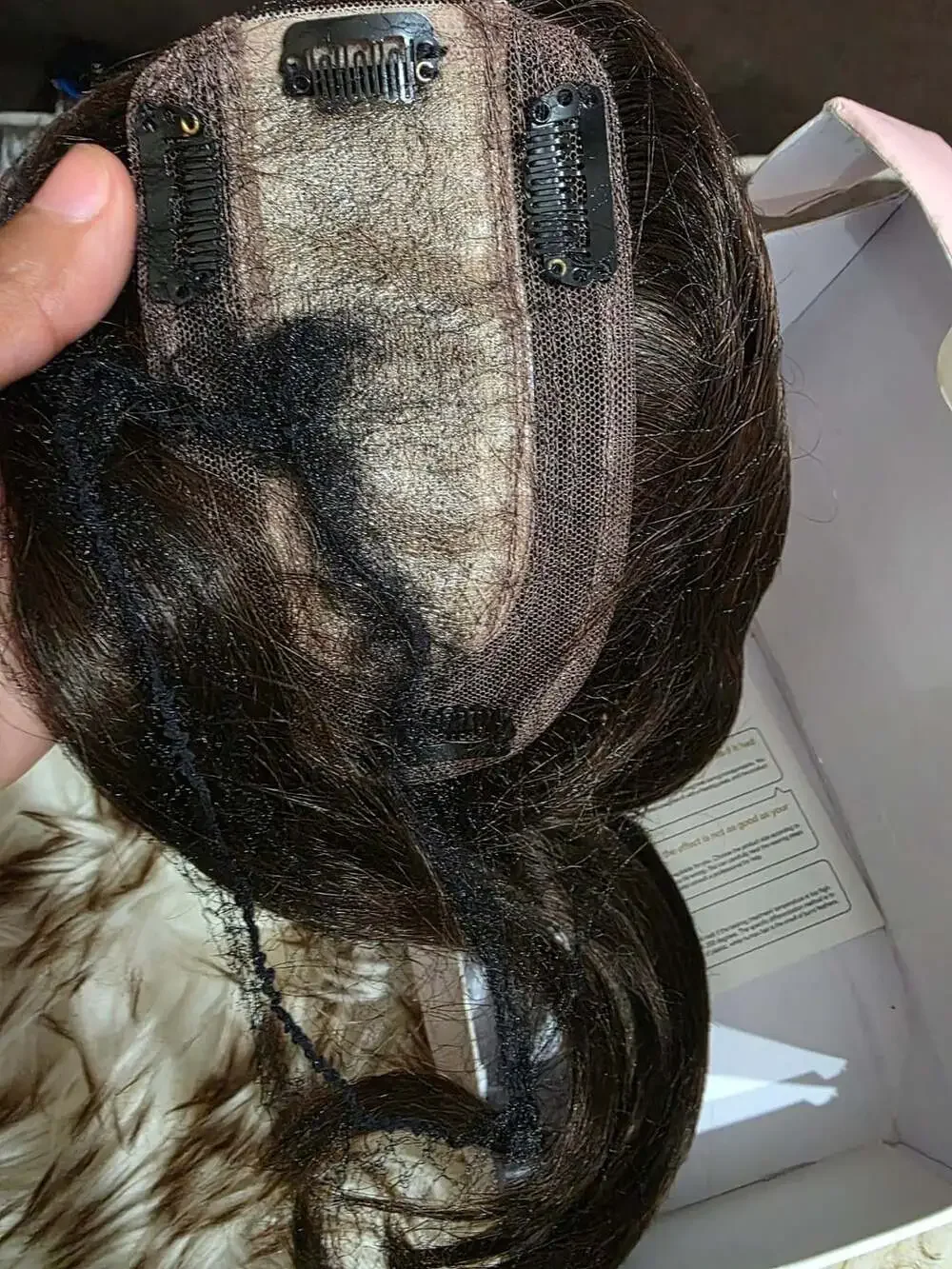 Womens Hair Pieces 100% Human Hair- Brown